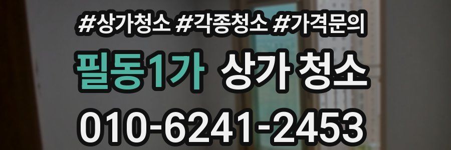 필동1가 상가 청소