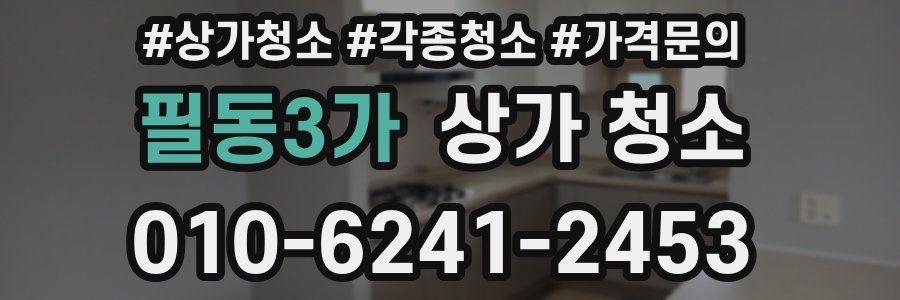 필동3가 상가 청소