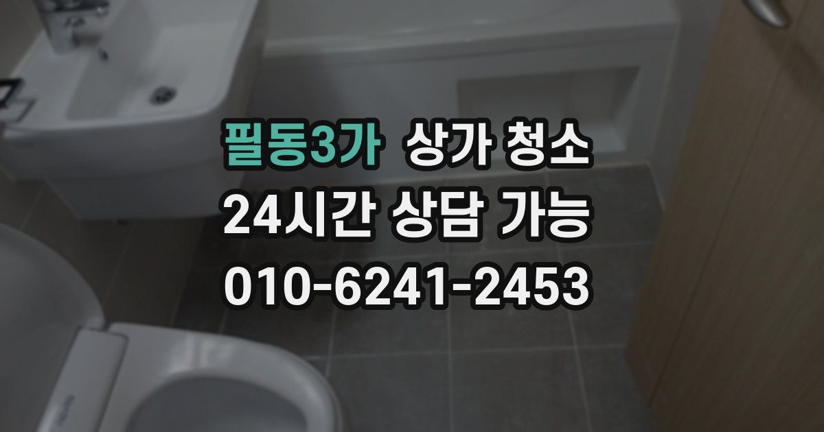 필동3가 상가 청소