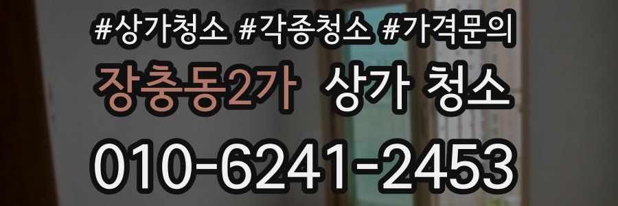 장충동2가 상가 청소