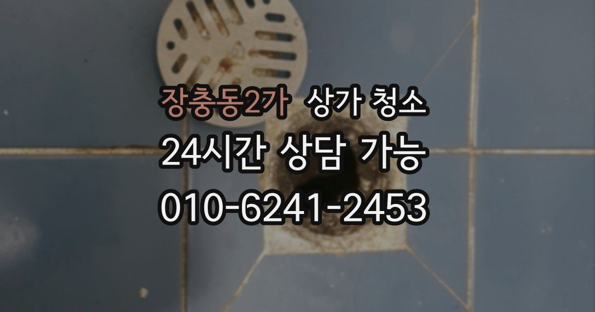 장충동2가 상가 청소