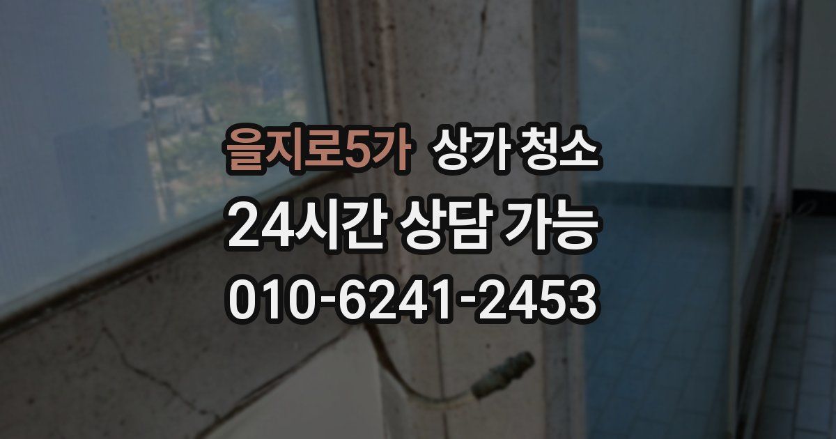 을지로5가 상가 청소