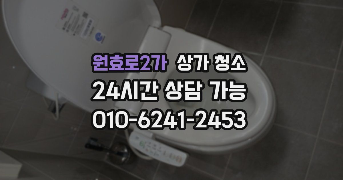 원효로2가 상가 청소