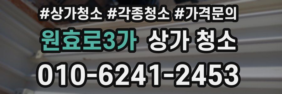 원효로3가 상가 청소