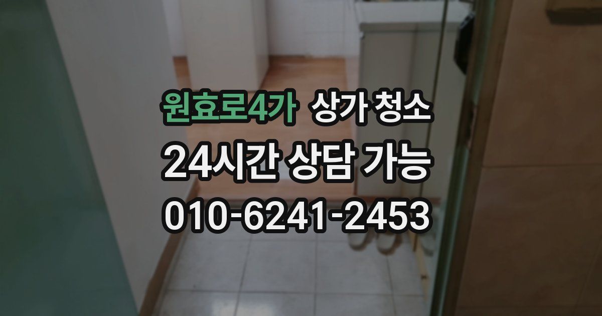 원효로4가 상가 청소