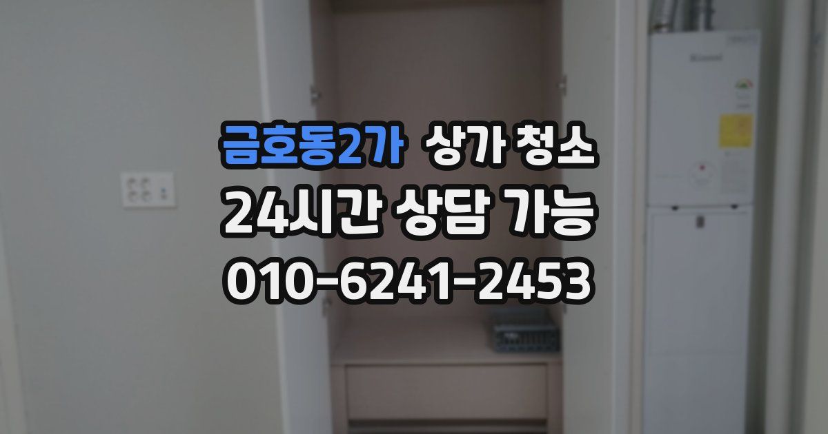 금호동2가 상가 청소