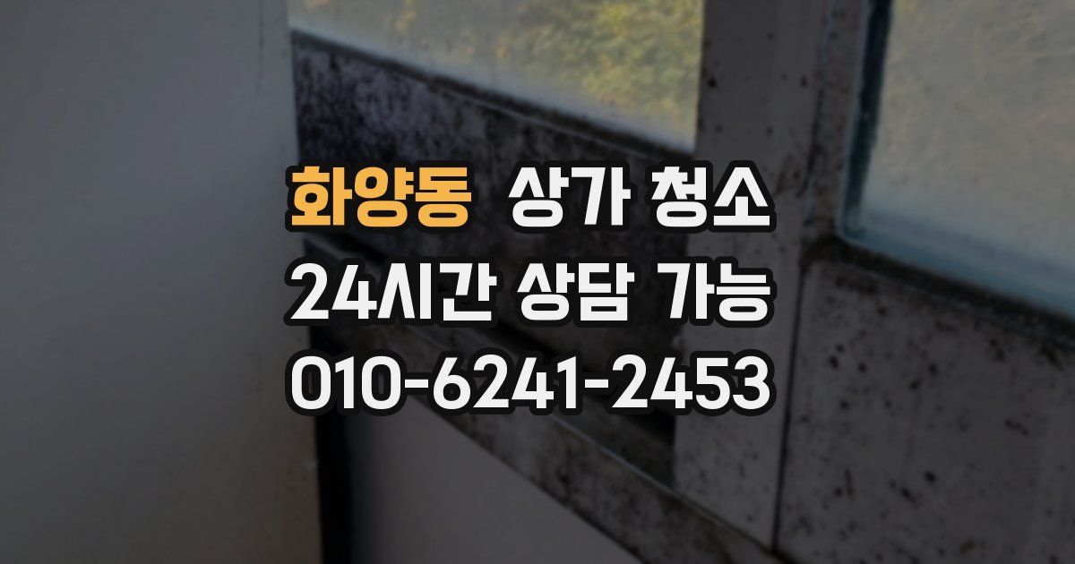 화양동 상가 청소