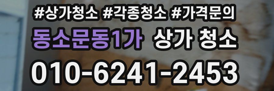 동소문동1가 상가 청소