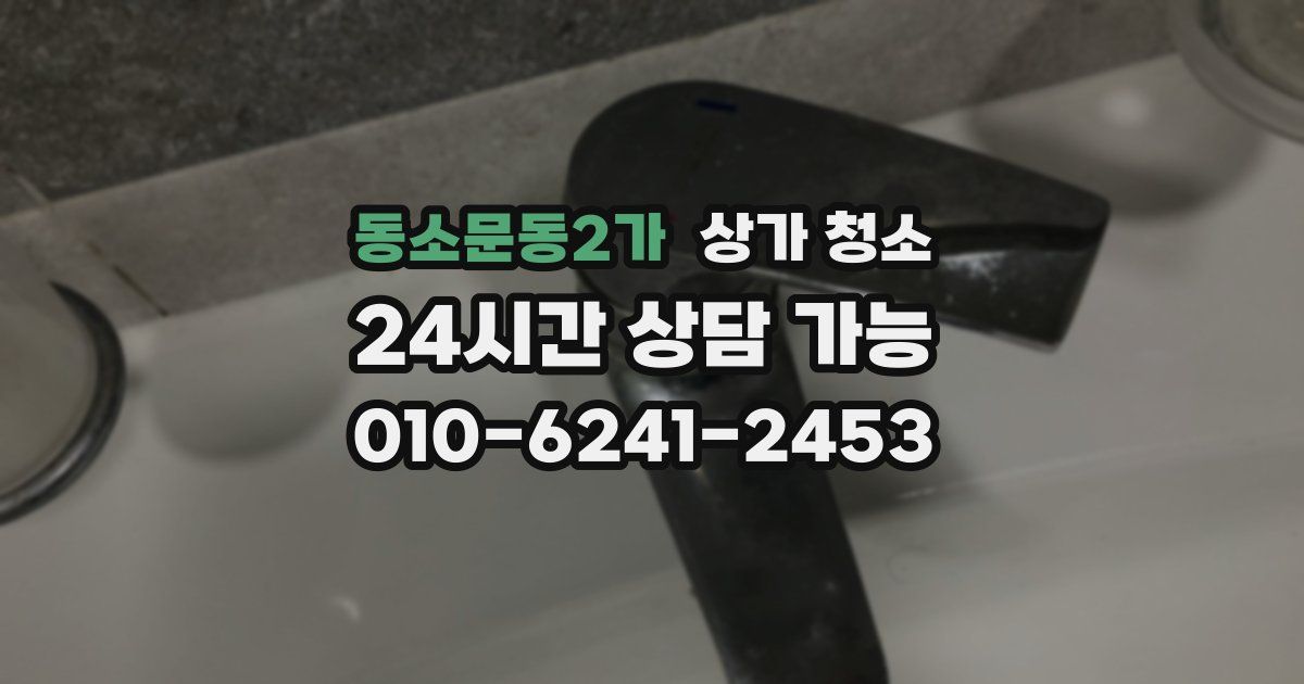 동소문동2가 상가 청소