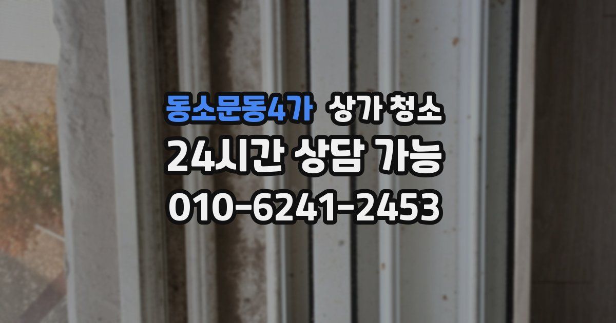 동소문동4가 상가 청소