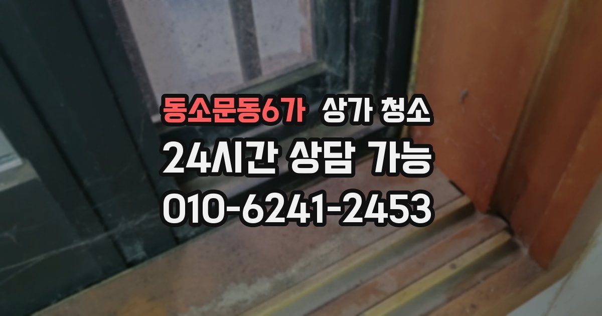 동소문동6가 상가 청소