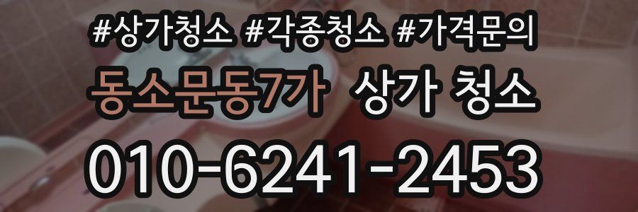 동소문동7가 상가 청소