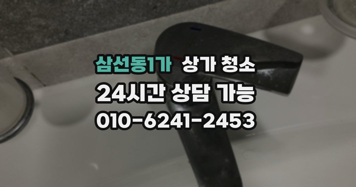 삼선동1가 상가 청소