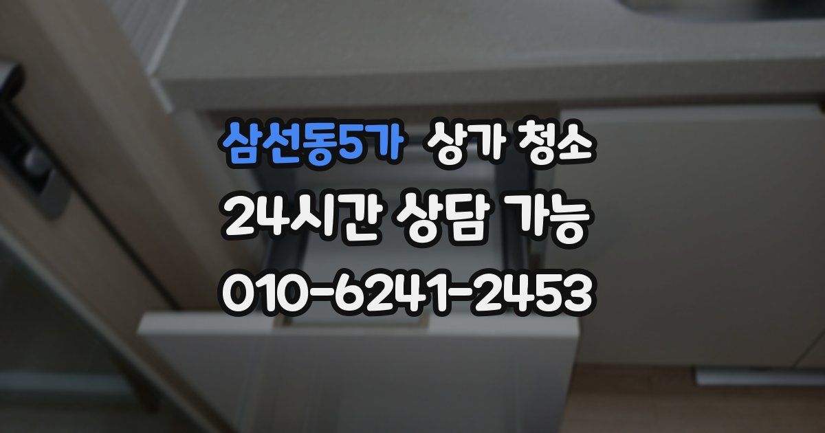 삼선동5가 상가 청소