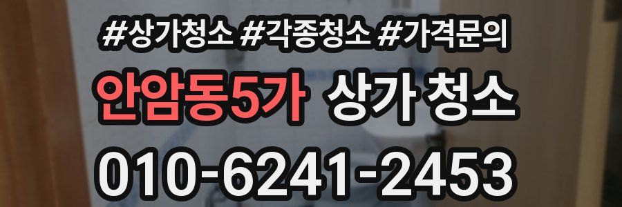 안암동5가 상가 청소