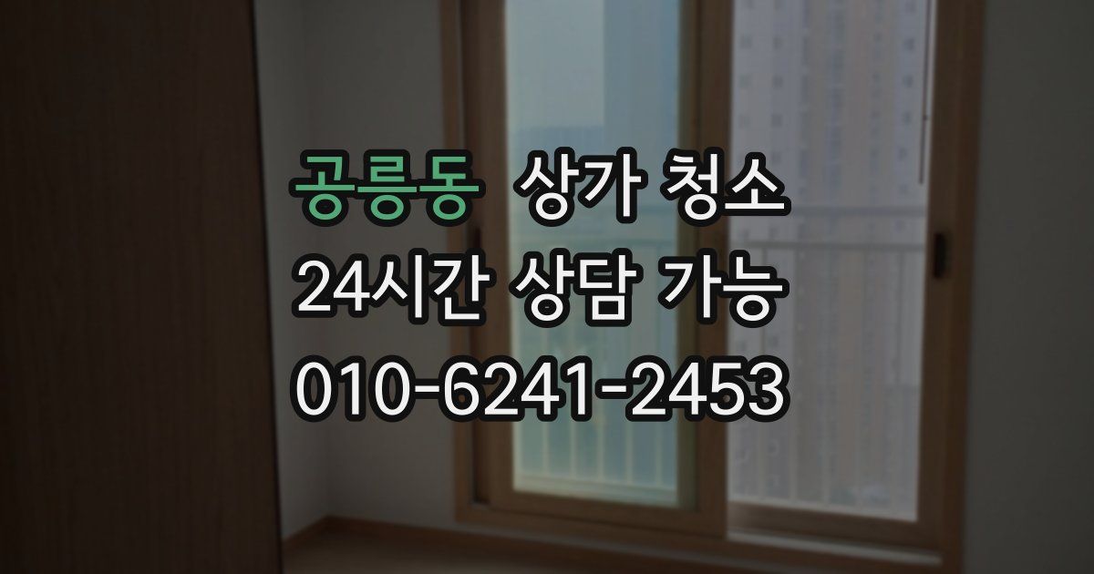 공릉동 상가 청소