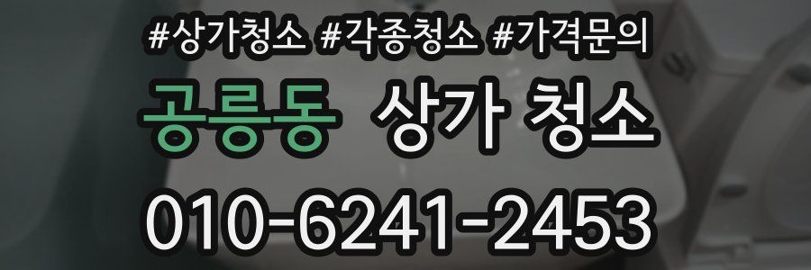 공릉동 상가 청소
