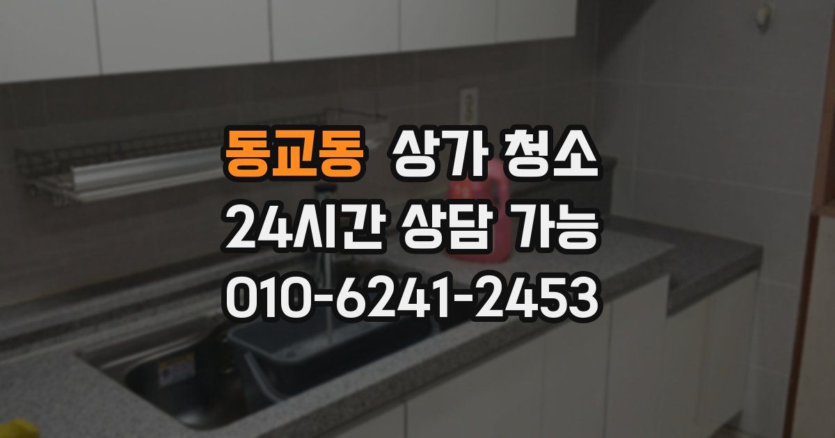 동교동 상가 청소