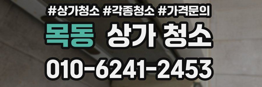목동 상가 청소