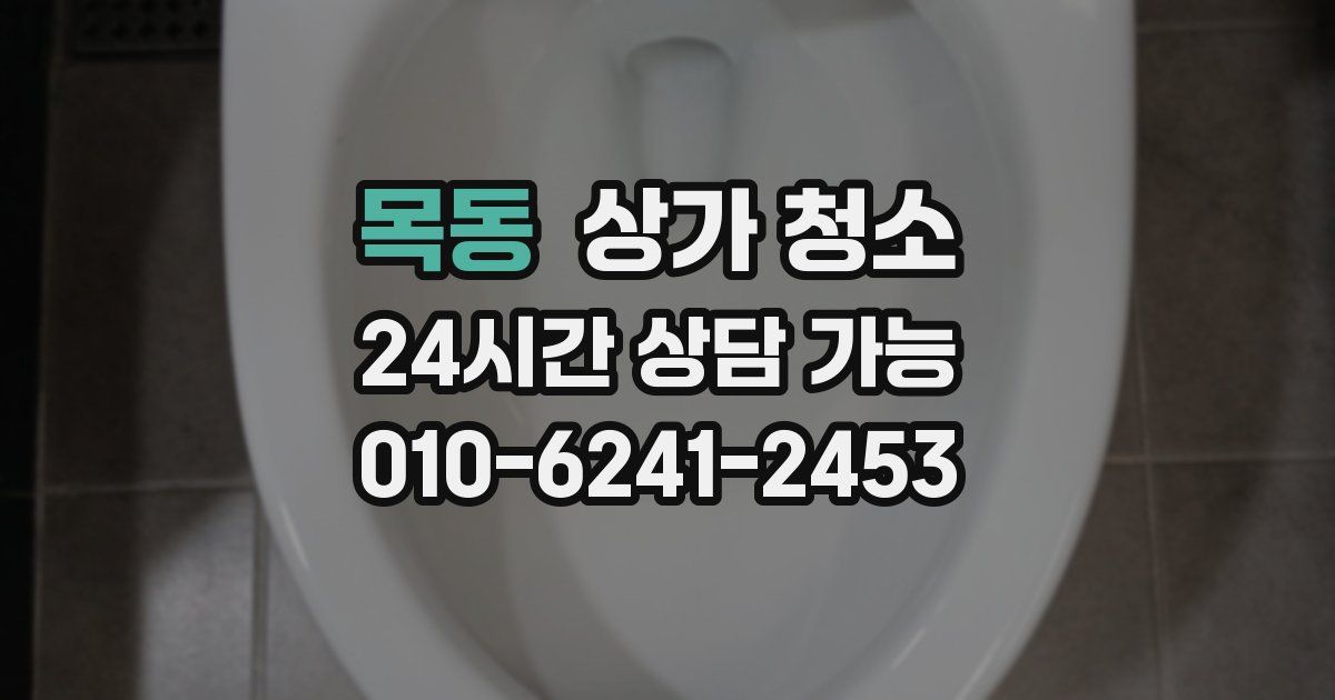 목동 상가 청소