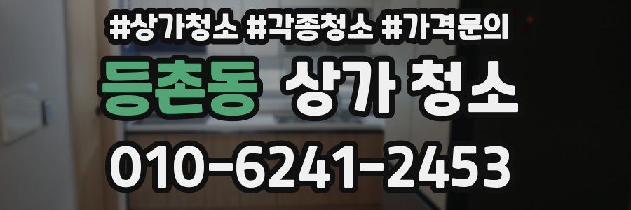 등촌동 상가 청소