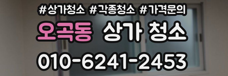 오곡동 상가 청소