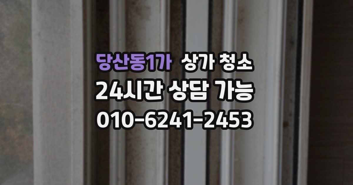 당산동1가 상가 청소