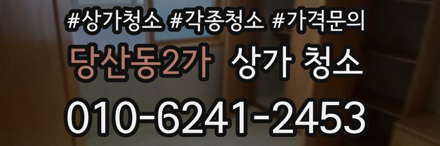당산동2가 상가 청소
