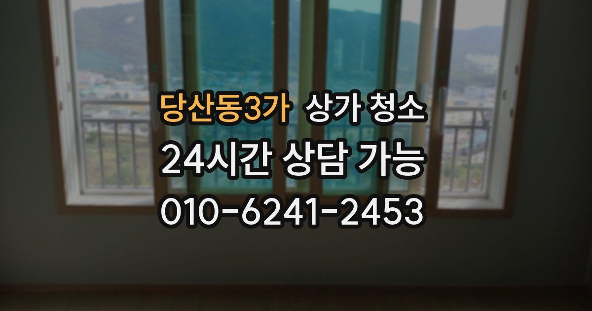 당산동3가 상가 청소