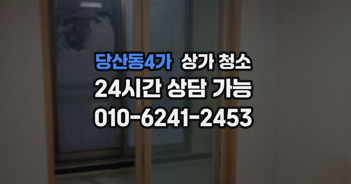당산동4가 상가 청소