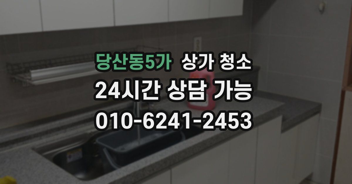 당산동5가 상가 청소