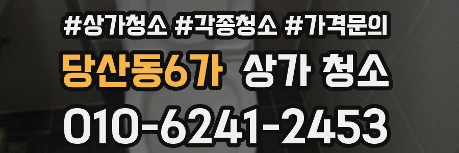 당산동6가 상가 청소