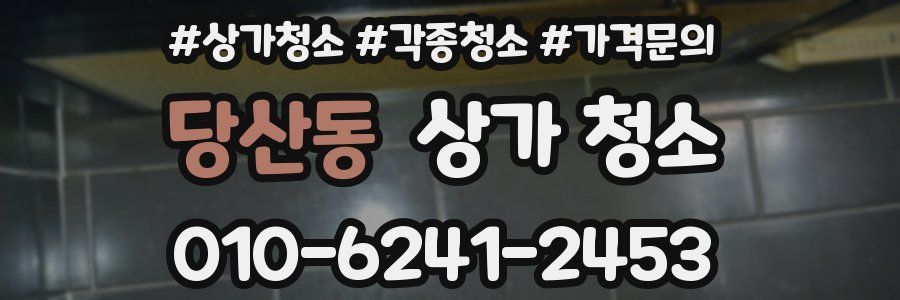 당산동 상가 청소
