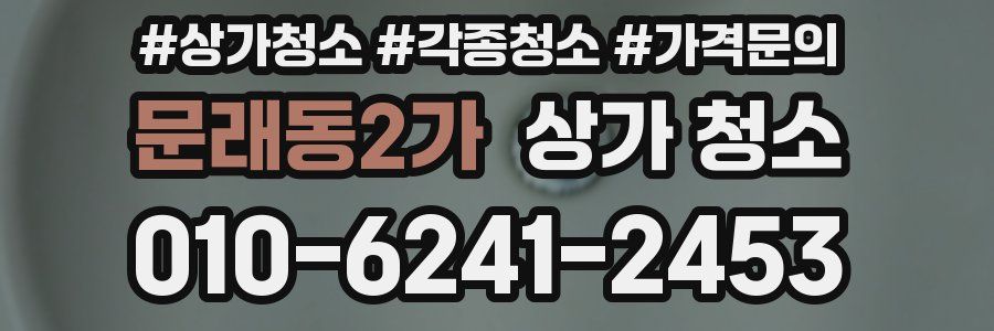 문래동2가 상가 청소
