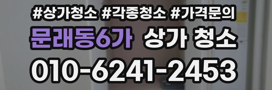 문래동6가 상가 청소