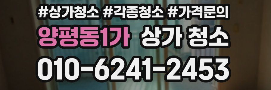 양평동1가 상가 청소
