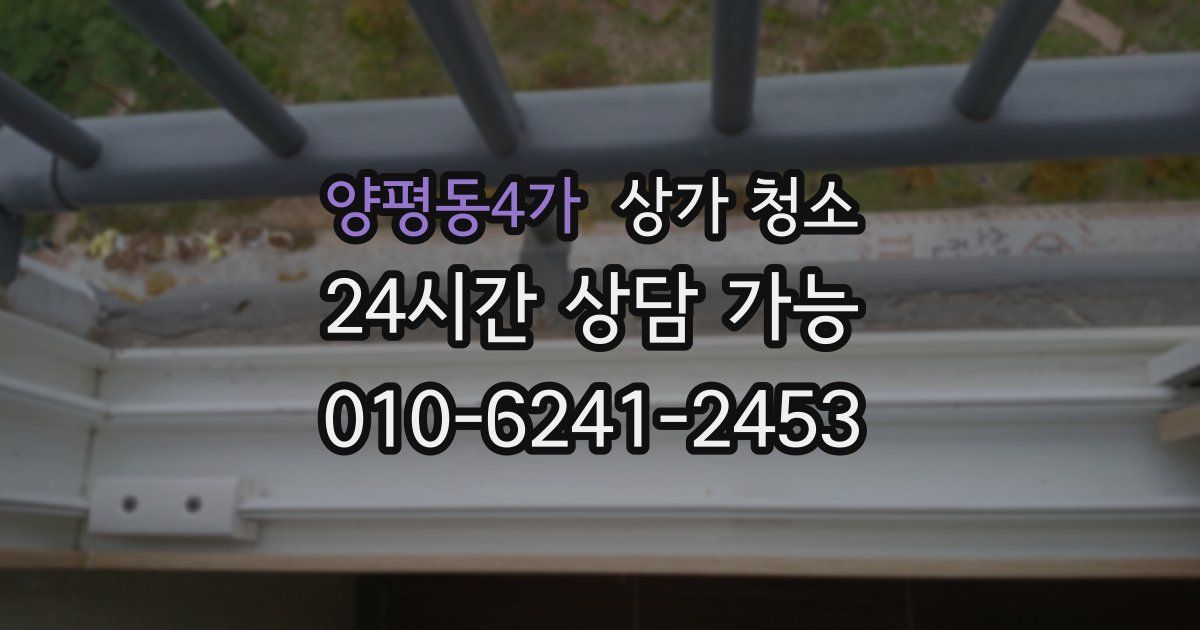 양평동4가 상가 청소