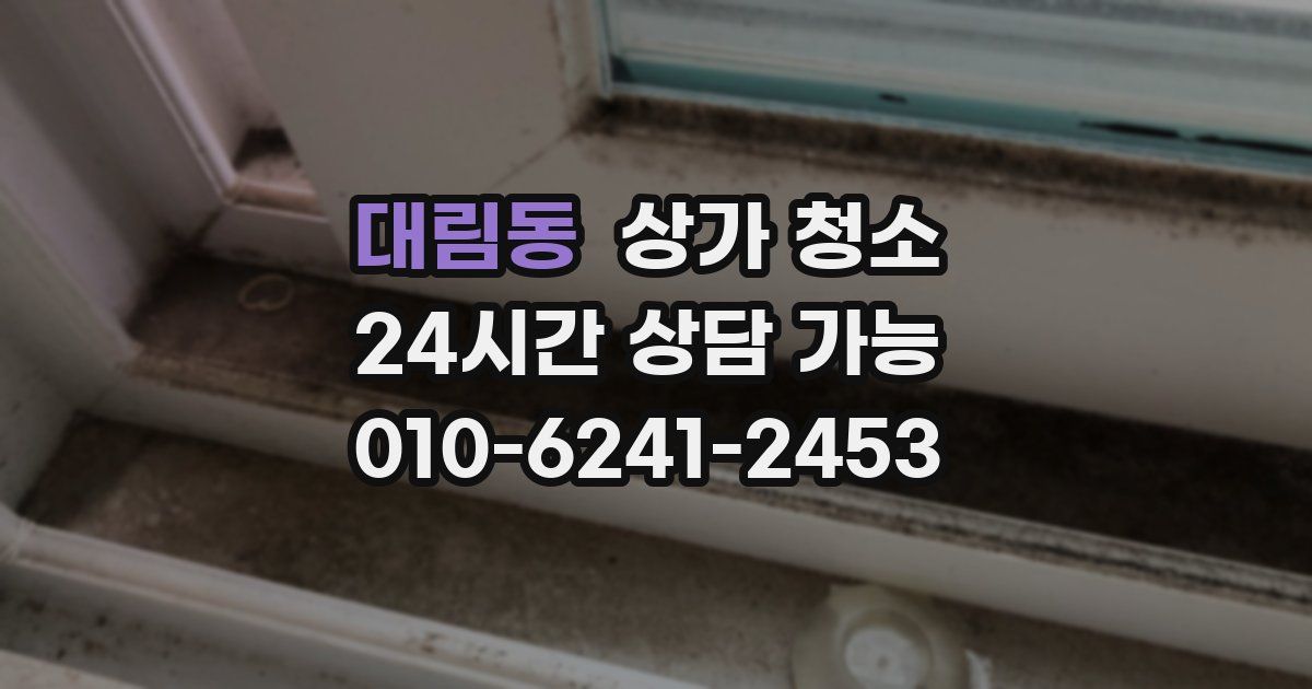 대림동 상가 청소