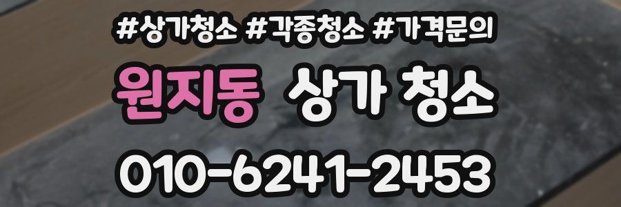 원지동 상가 청소