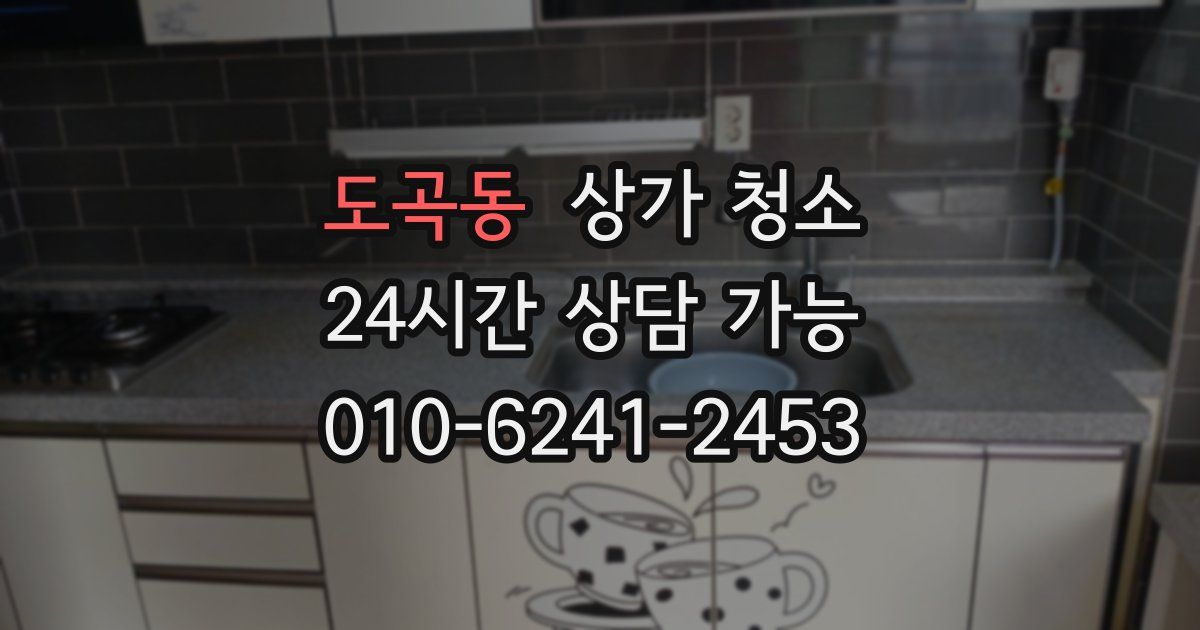 도곡동 상가 청소