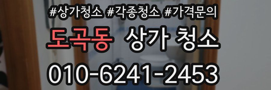도곡동 상가 청소