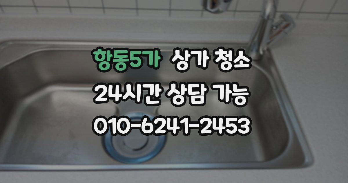 항동5가 상가 청소