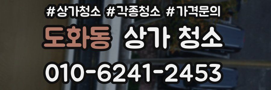 도화동 상가 청소