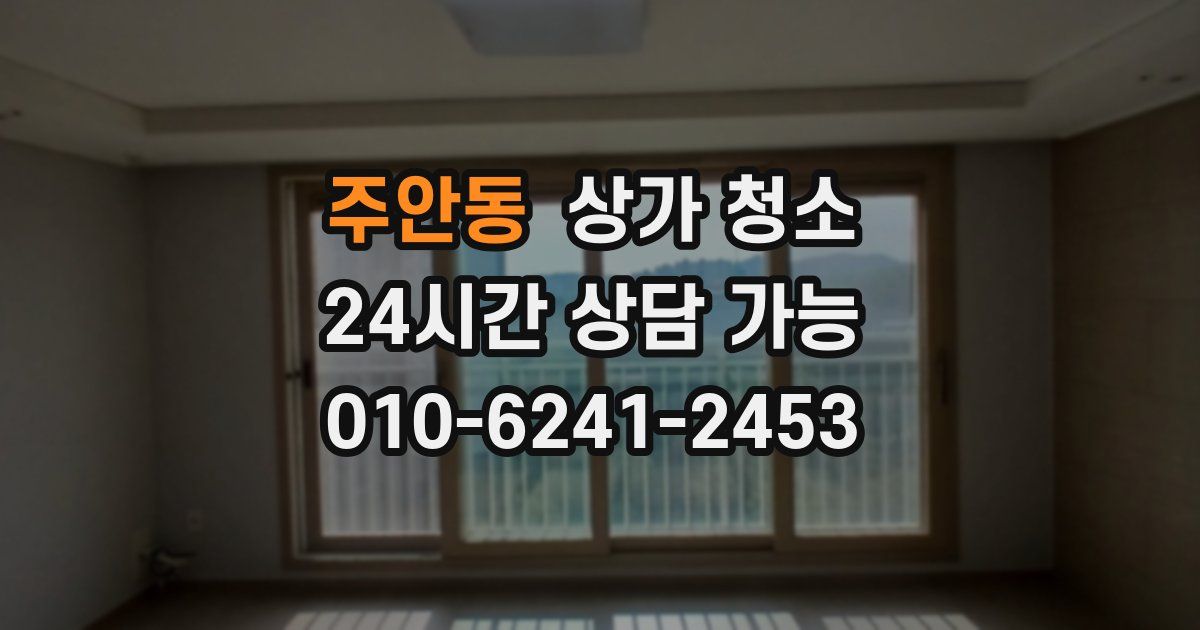 주안동 상가 청소