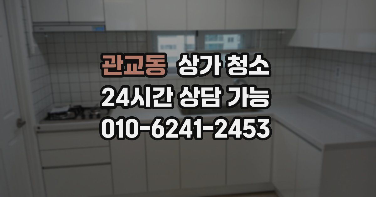 관교동 상가 청소
