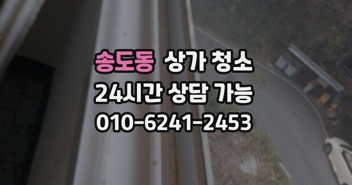 송도동 상가 청소