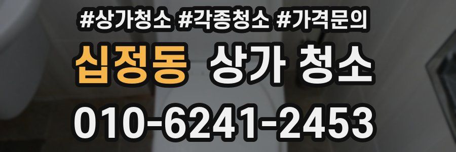 십정동 상가 청소