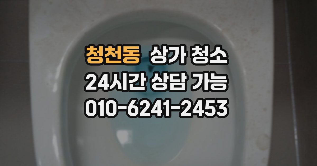 청천동 상가 청소