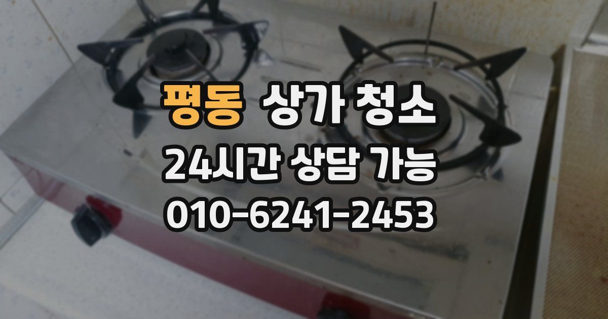 평동 상가 청소