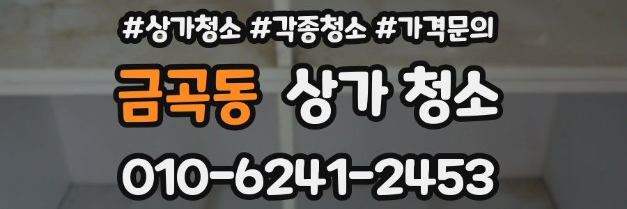 금곡동 상가 청소